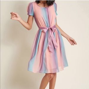 ModCloth Pastel Rainbow Sherbet Dress